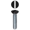 L.H. Dottie #6-32 x 3/4 in Slotted Oval Machine Screw, Zinc Plated Carbon Steel, 50 PK 415BRN